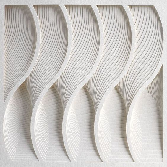 White wave pattern