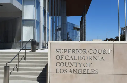 Exterior view of Los Angeles County Courthouse