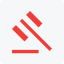 A gavel icon on a grey box